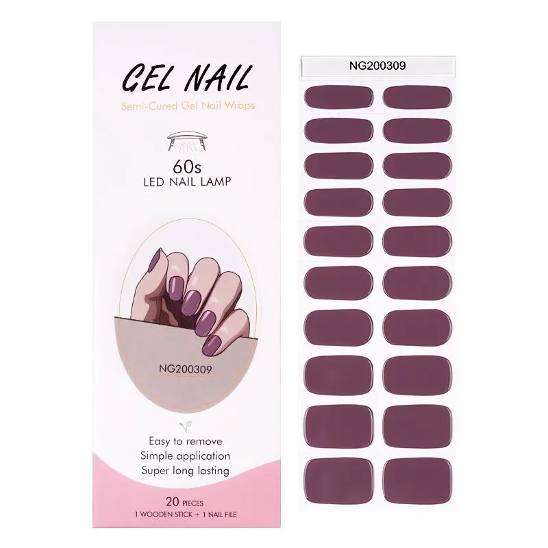 Semi-Cured Gel Nail Wraps NG200309