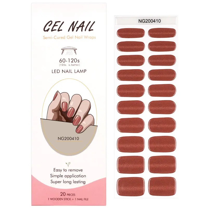Semi-Cured Gel Nail Wraps NG200410