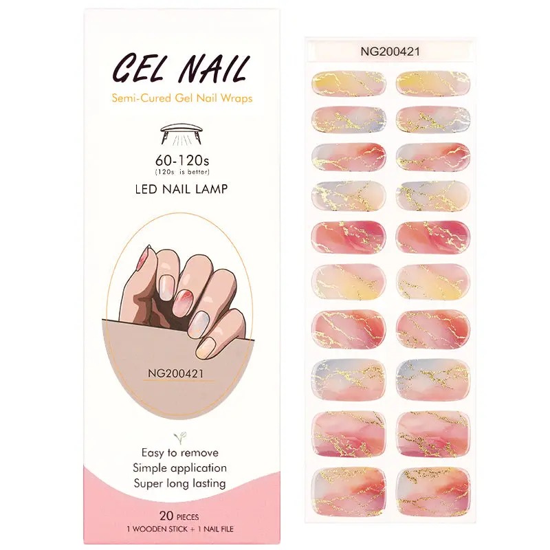 Semi-Cured Gel Nail Wraps NG200421