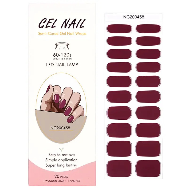 Semi-Cured Gel Nail Wraps NG200458
