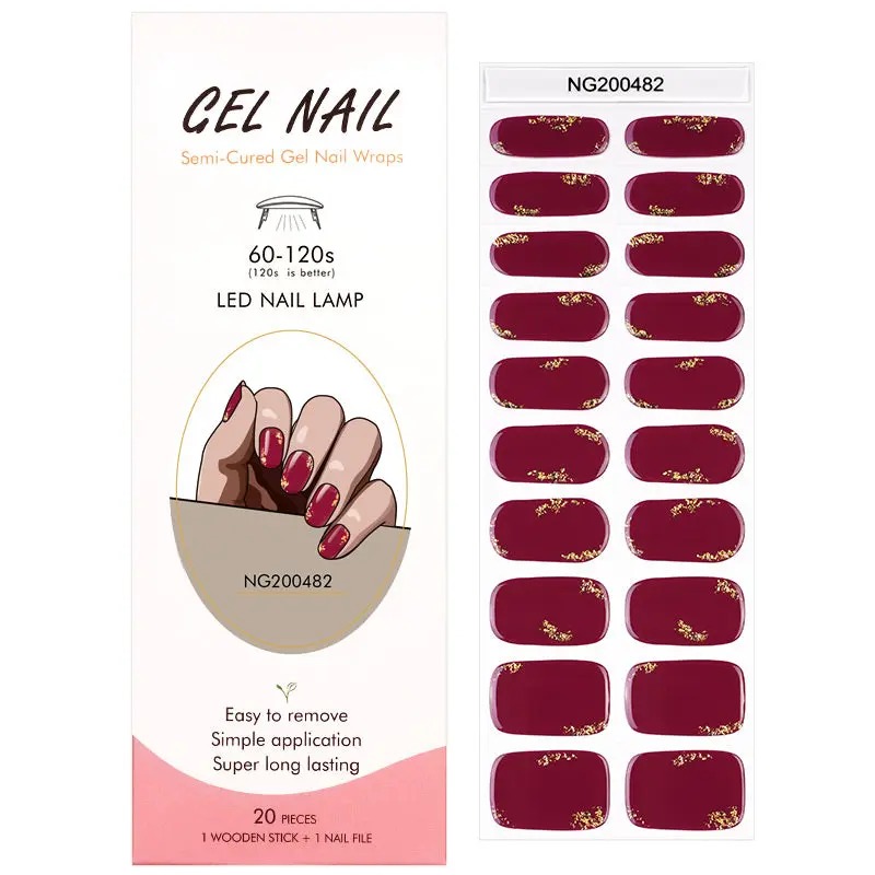 Semi-Cured Gel Nail Wraps NG200482