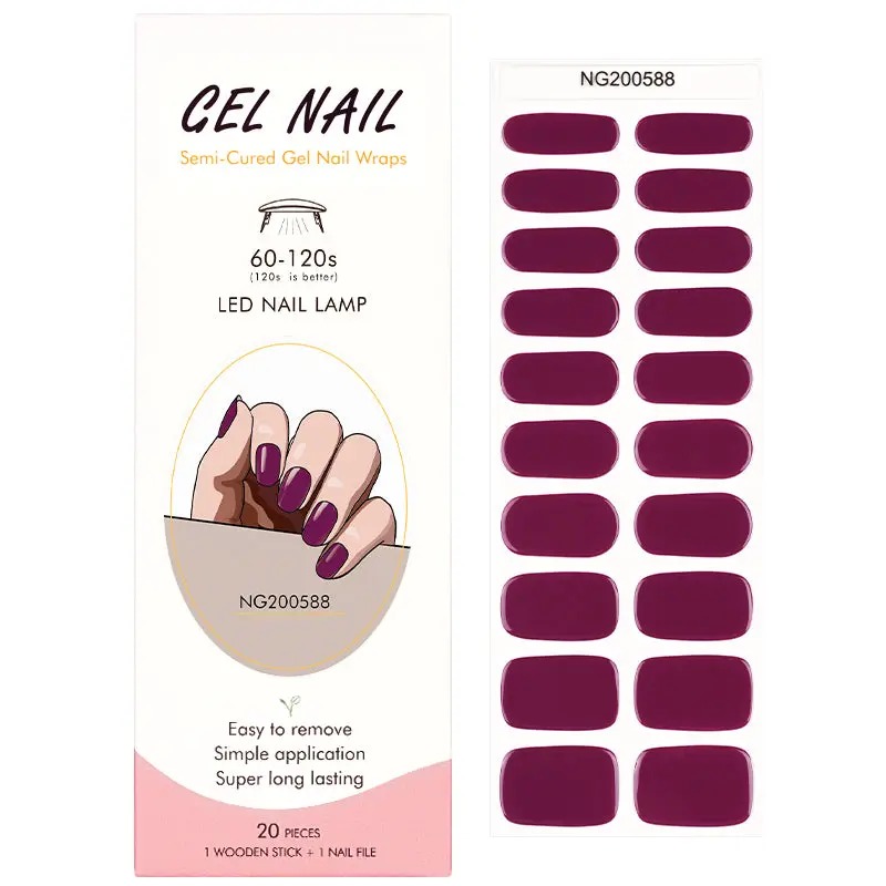 Semi-Cured Gel Nail Wraps NG200588
