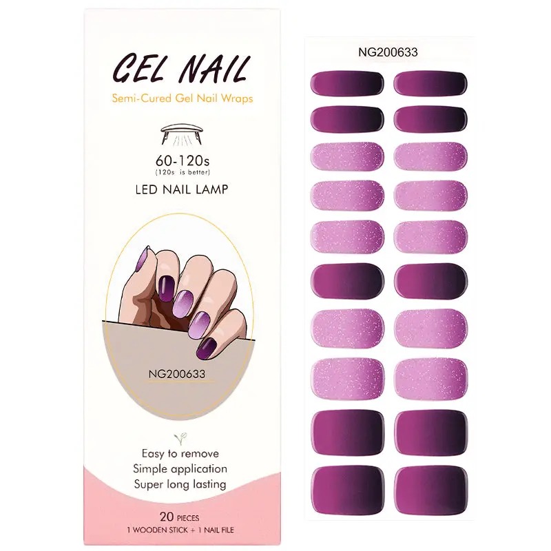 Semi-Cured Gel Nail Wraps NG200633