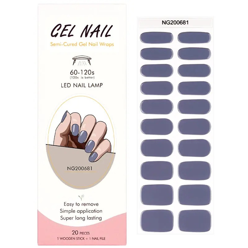 Semi-Cured Gel Nail Wraps NG200681