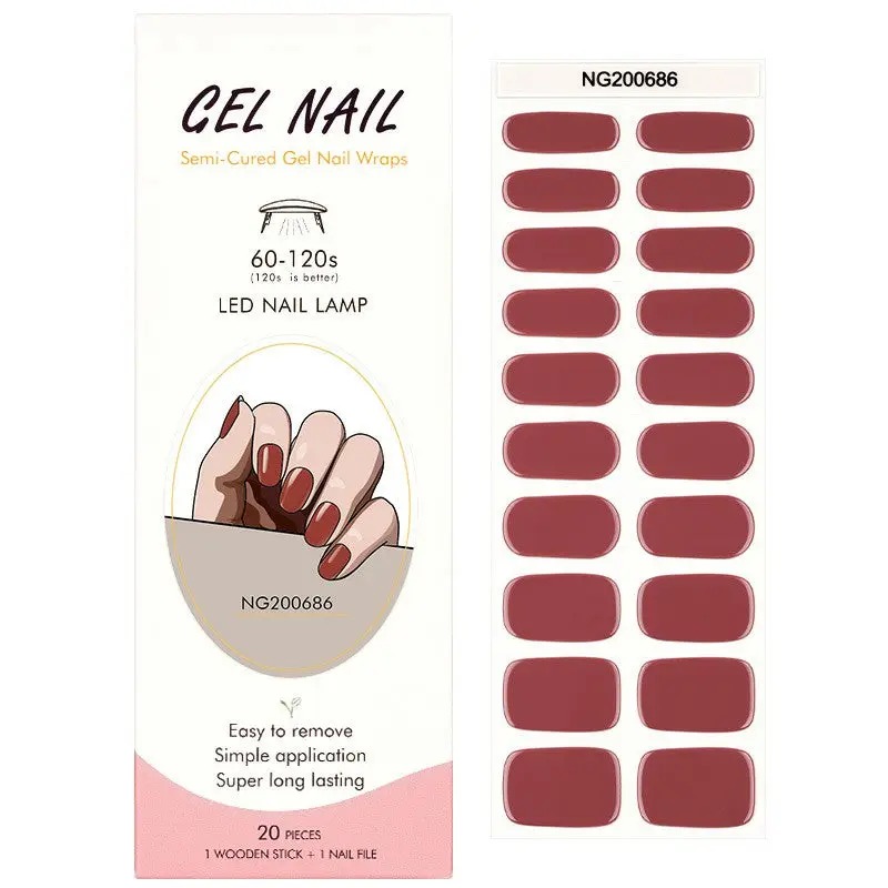 Semi-Cured Gel Nail Wraps NG200686