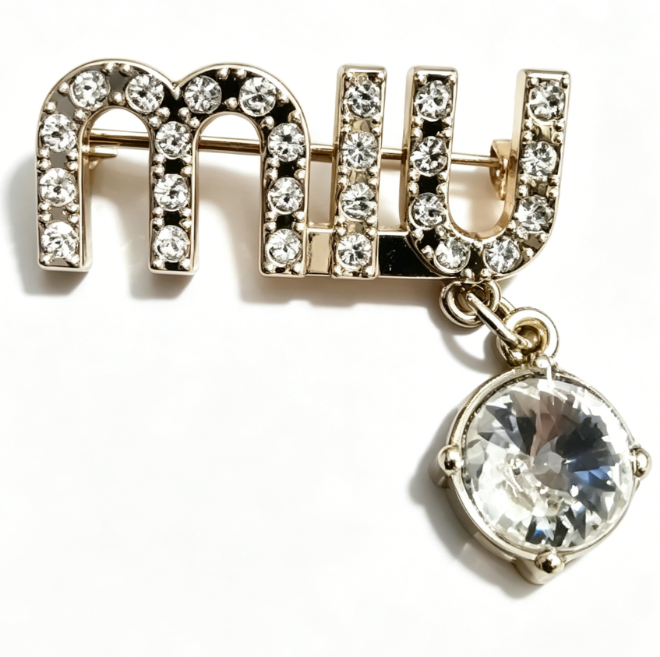 I&Ruh  Full Rhinestone Brooch,  Luxury Clothing Decoration, Fashionable Rhinestone Lapel Pin for Everyday