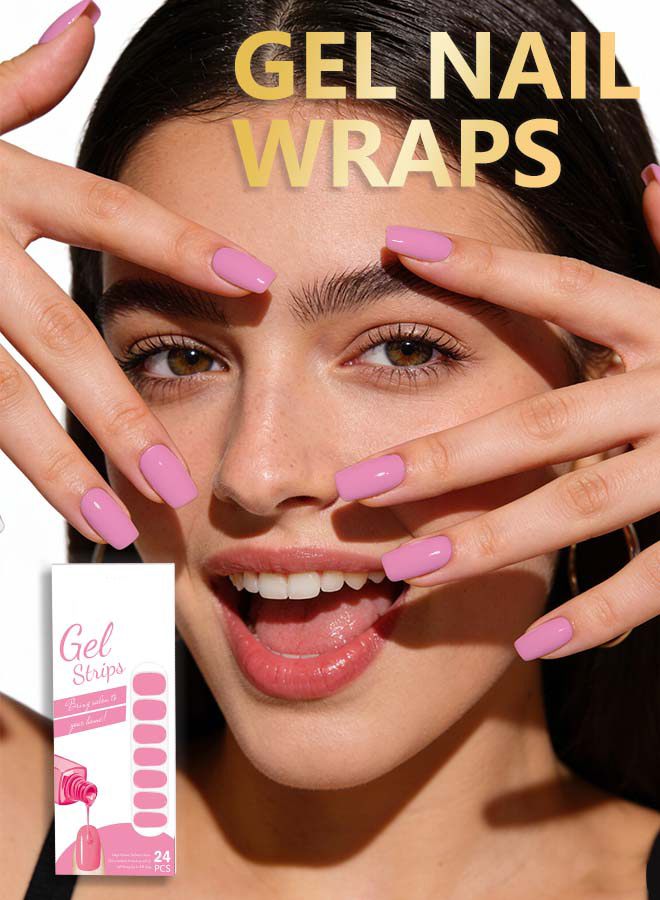I&Ruh UV/LED Curing Gel Nail Wraps | Waterproof Solid Color Gel Nail Stickers for DIY Manicure - Image 6